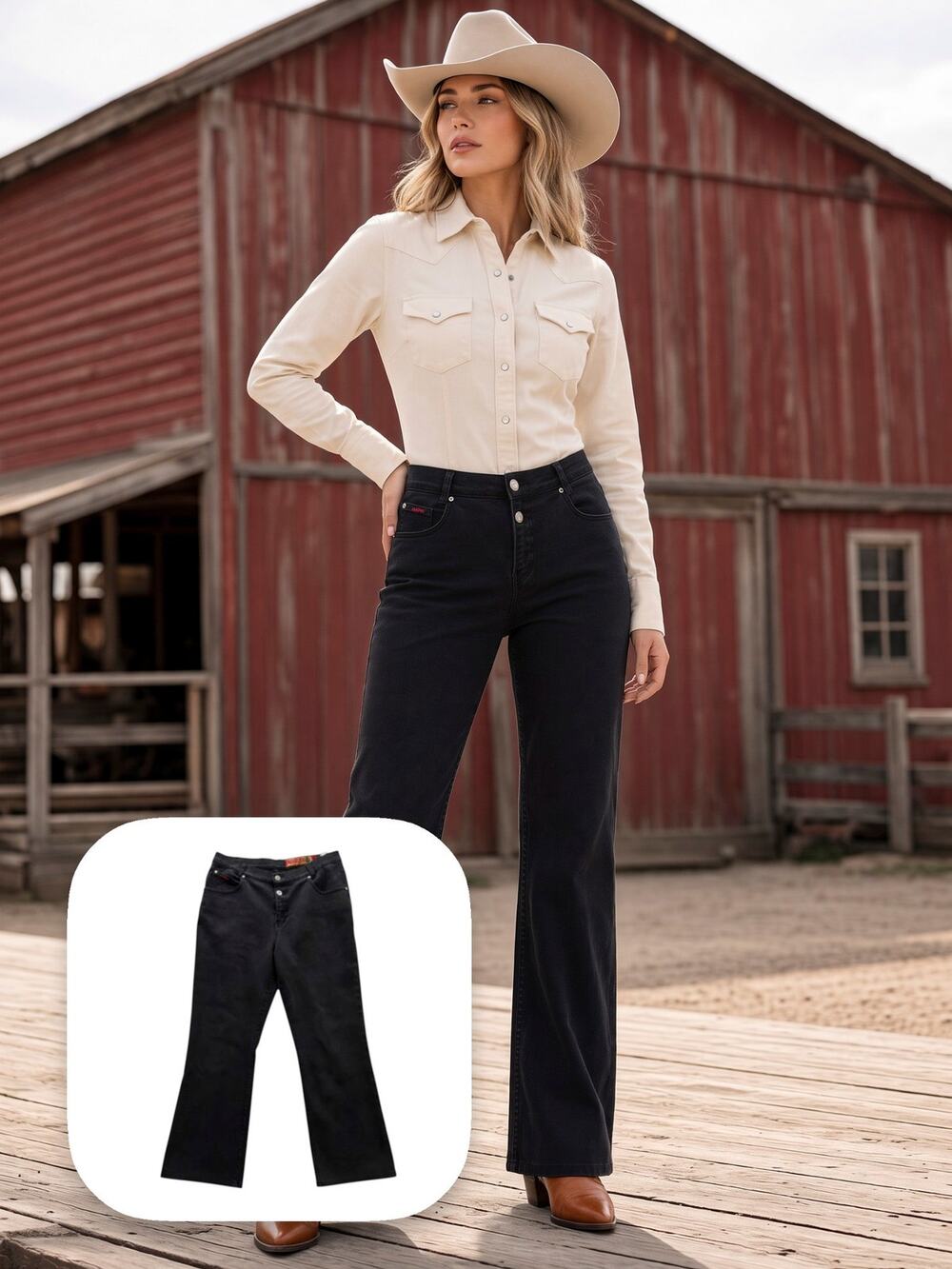 VTG 90s Lawman 941 Slim Womens 11 Blk Stretch Jeans Side Buttons Western 30x35
